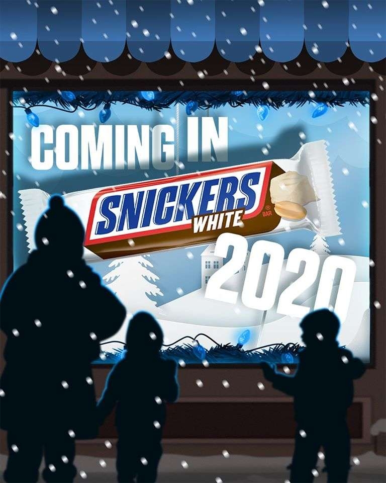 Snickers lanzará definitivamente su versión de chocolate blanco en 2020