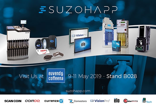 Suzohapp muestra sus últimas innovaciones en soluciones de pago y componentes en Eu’Vend