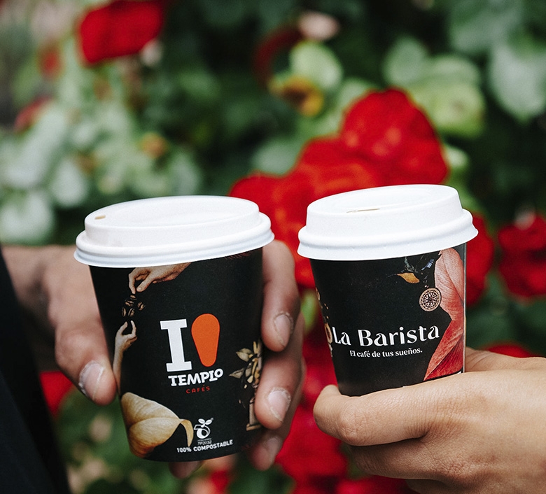 Templo Cafés dispensa su café más premium en vasos take away compostables Templo Cafés dispensa su café más premium en vasos take away compostables