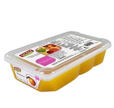 Un puré de mandarina congelado y apto para máquinas expendedoras Un puré de mandarina congelado y apto para máquinas expendedoras