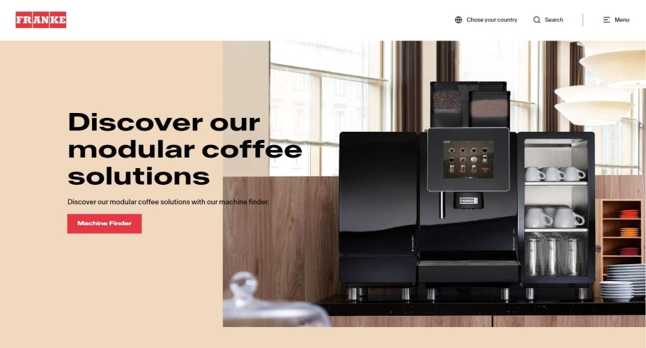 Una marca renovada y una nueva web: así arranca el otoño Franke Coffee Systems Una marca renovada y una nueva web: así arranca el otoño Franke Coffee Systems