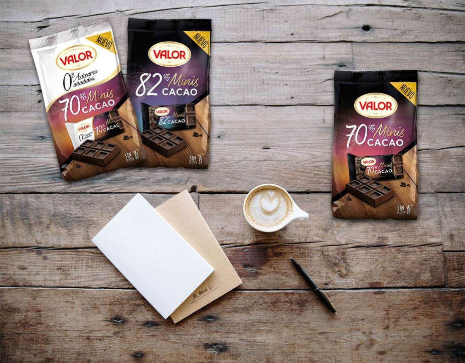 Valor lanza una versión mini de sus tabletas de chocolate más exitosas Valor lanza una versión mini de sus tabletas de chocolate más exitosas