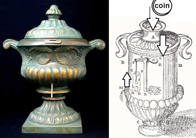 La 'protovending', la primera máquina expendedora del mundo La 'protovending', la primera máquina expendedora del mundo