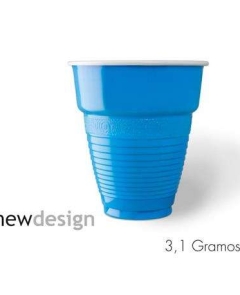 216613 Vaso 160 cc AUTO Azul-Blanco - 100/3000