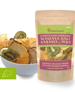 BIO Cocktail Frutas deshidratadas: Manzana, Kiwi, Pera, Naranja BIO Cocktail Frutas deshidratadas: Manzana, Kiwi, Pera, Naranja