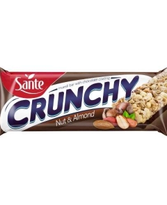 Barra Crujiente de Cacahuete, Almendra y Cacau