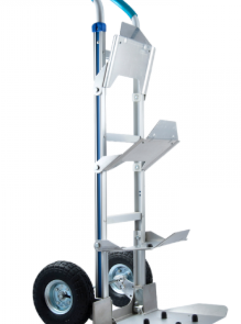 Carretilla portabotellones aluminio (5 botellones)