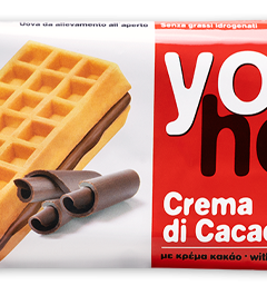 Gofre Relleno con Crema de Chocolate