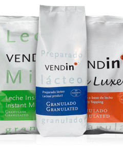 Leche granulada y toppings