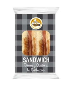 Sandwich de bacon y queso a la bbq Sandwich de bacon y queso a la bbq