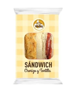 Sándwich de chorizo y tortilla