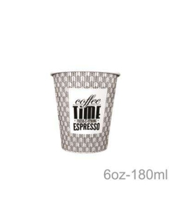 Vaso Papel 6 Oz - COFFE TIME -50 - 1000 Vaso Papel 6 Oz - COFFE TIME -50 - 1000