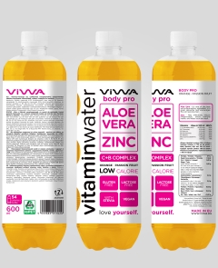Viwa  Vitaminwater Body Protection 600ml naranja-maracuya-aloe vera