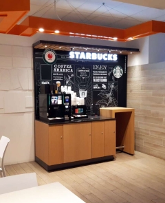 WE PROUDLY SERVE STARBUCKS