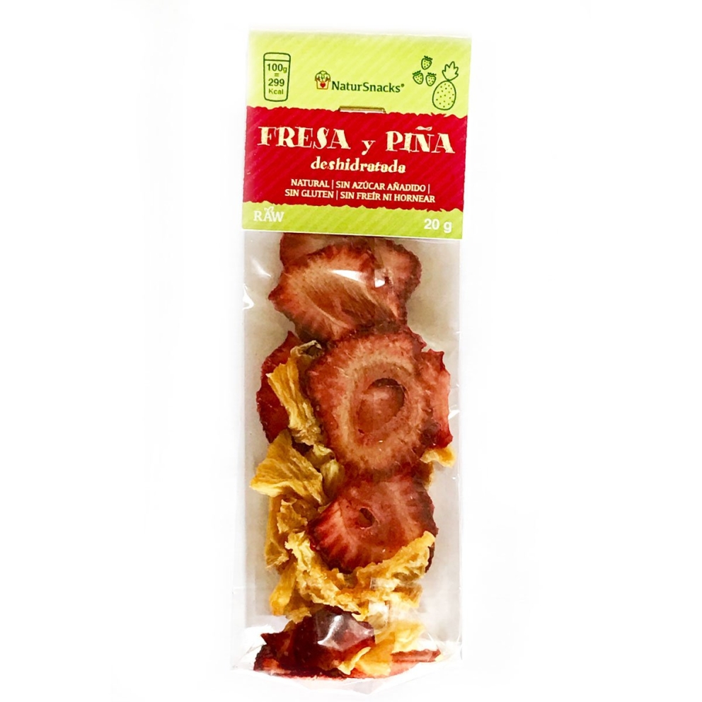Fresa y piña deshidratada 