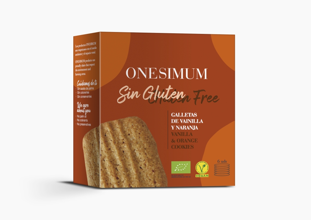 Galletas vainilla y naranja sin gluten