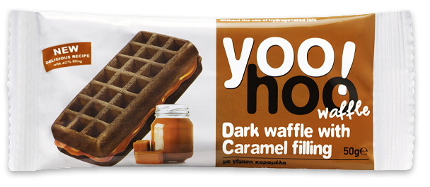 Gofre Relleno de Caramelo Salado