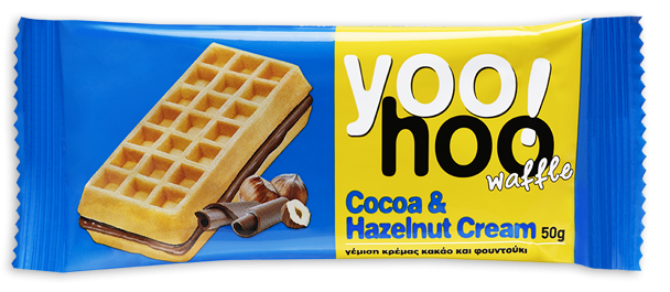 Gofre Relleno de Crema de Chocolate y Avellanas