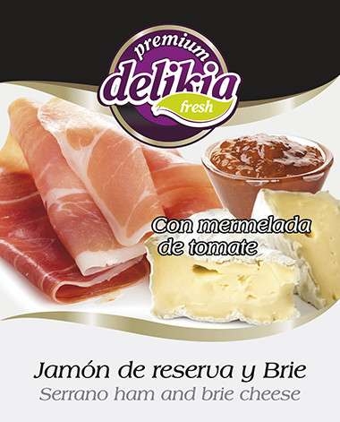 Sándwich mermelada tomate