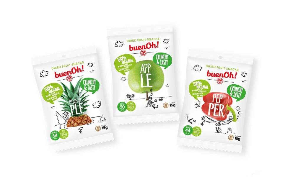 Snacks de fruta y verdura Buenoh!