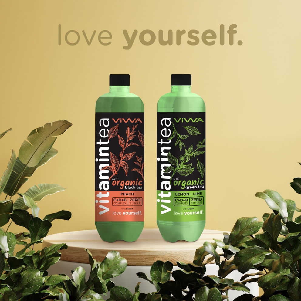 Viwa Vitamintea Black Tea Peach Zero 600ml