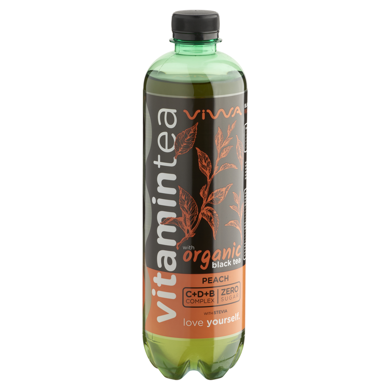 Viwa Vitamintea Black Tea Peach Zero 600ml