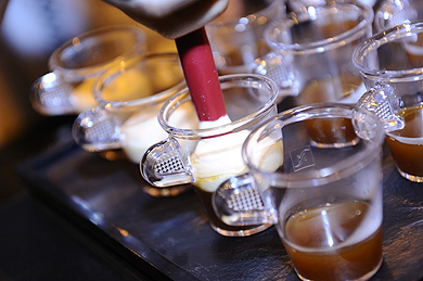 Vasos de café con leche