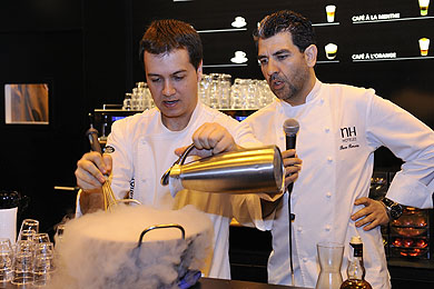 Paco Roncero (a la izquierda) con Ramón Dios