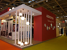 Stand de Azkoyen en una feria