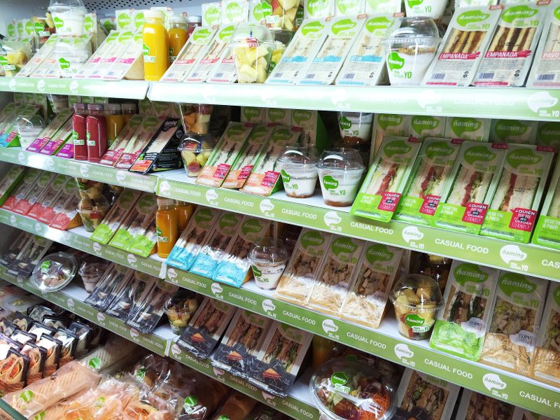 Casual food en el lineal