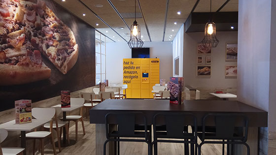 Locker en un Telepizza