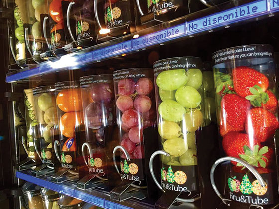 Fruta en el vending