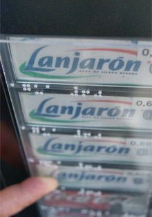 braille ciegos sordos Ariza discapacitados discapacidad andalucia accesibilidad vending expnendedoras maquinas machines