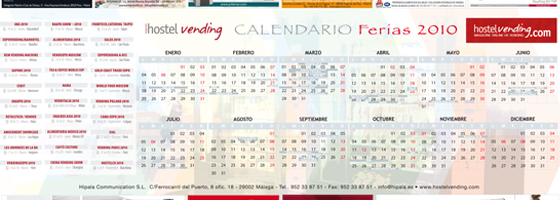 calendario ferias eventos vending Hostelvending expendedoras hosteleria