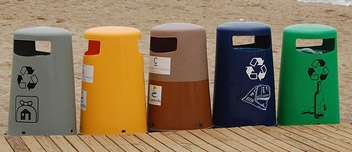 contenedor marron reciclaje tolosa