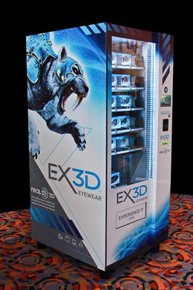 expendedoras vending maquinas 3d salas cine gafas