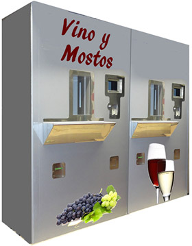 vino wine maquina expendedora vending machine 