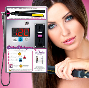vending expendedora machines maquinas belleza pelo cabello peluqueria alisado liso cosmetica
