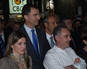 Alimentaria Barcelona 2010 principe letizia felipe ferran adria alimentacion bebidas vending expendedoras