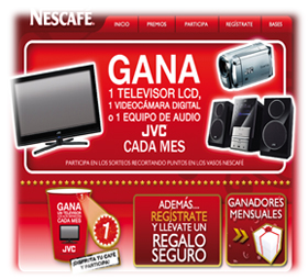 Promoción de vasos Nescafé
