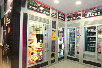 tiendas 24 horas self-service auto-servicio vending maquinas expendedoras machines 