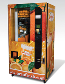 oranfresh zumos zumo naranja vending expendedora maquina maquinas machines