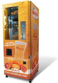 oranfresh zumos zumo naranja vending expendedora maquina maquinas machines