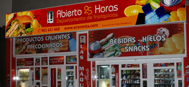 franquicia tiendas 24horas 24 horas franquiciados vending expendedoras inversión