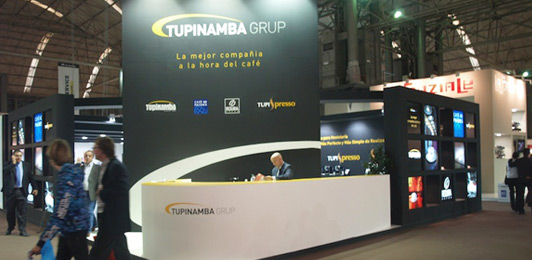 Stand de Tupinamba, proveedor de café para OCS, uno de los más visitados en Hostelco 2010. hostelco tupinamba cafe ocs feria salon restauracion hosteleria horeca vending expendedoras maquinas intervending