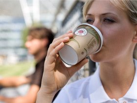 huhtamaki vasos plastico carton papel biodegradable vending machines maquinas expendedoras cafe bebidas calientes