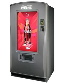 Coca-Cola pone a prueba una nueva máquina de vending con pantalla plana