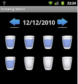 kalimba aplicación móvil consumo agua fuente cooler