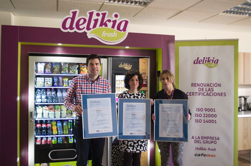 Delikia renueva sus certificaciones de calidad y seguridad alimentaria